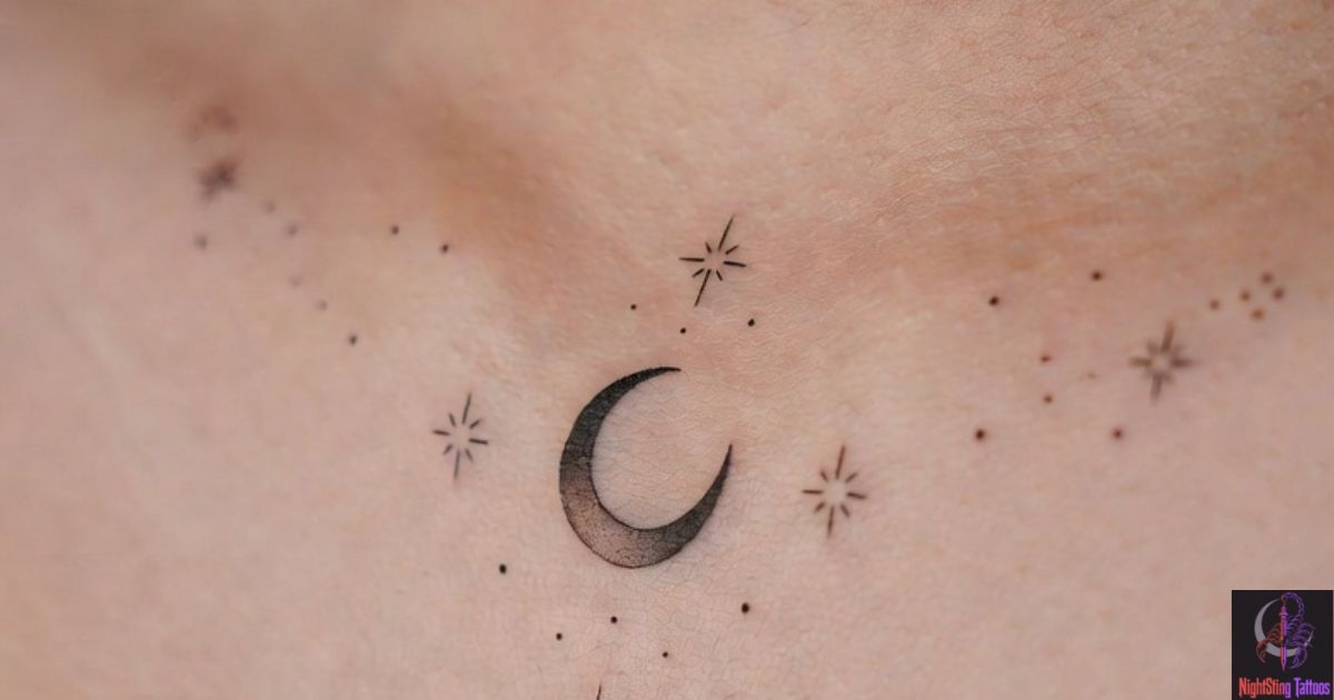 Upper breast tattoos for females