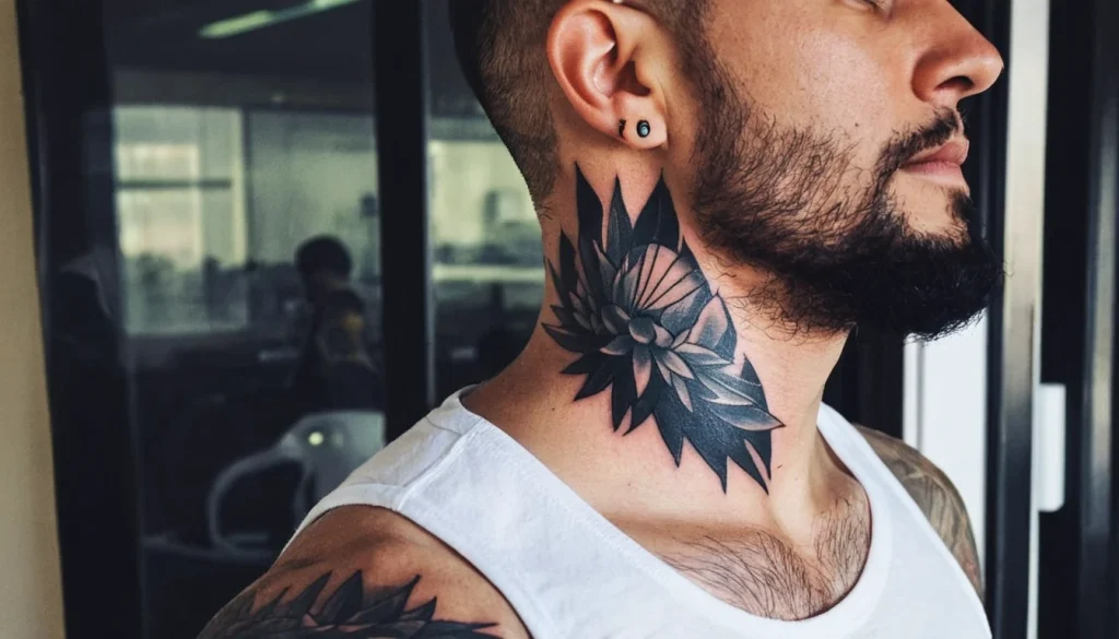 Tatouage Cou Homme et Placement Idéal
