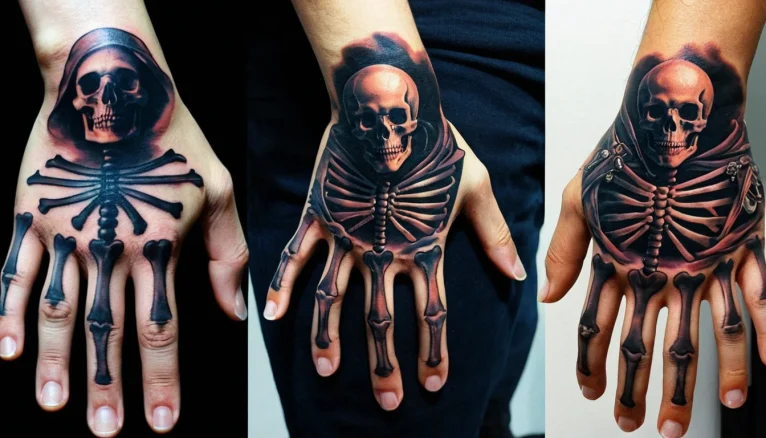 Skeleton Hand Tattoos