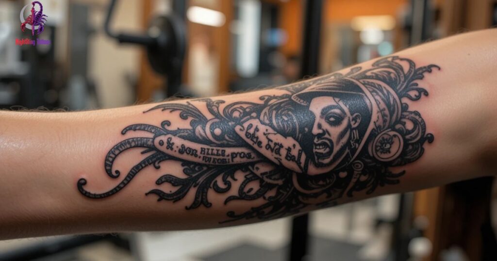 gym-tattoo-forearm