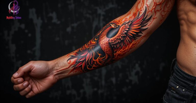 Tatuaggi Tatuagem de Fênix Masculina