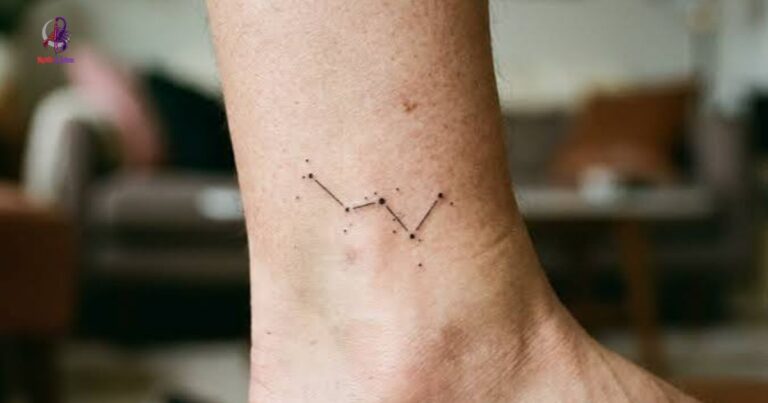 Ankle Constellation Tattoo