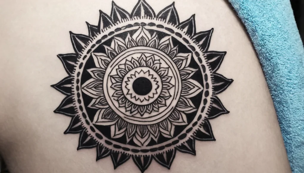 Mandala Sun Tattoo